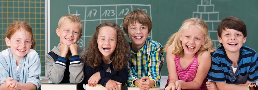 Schüler mit Freude am Lernen